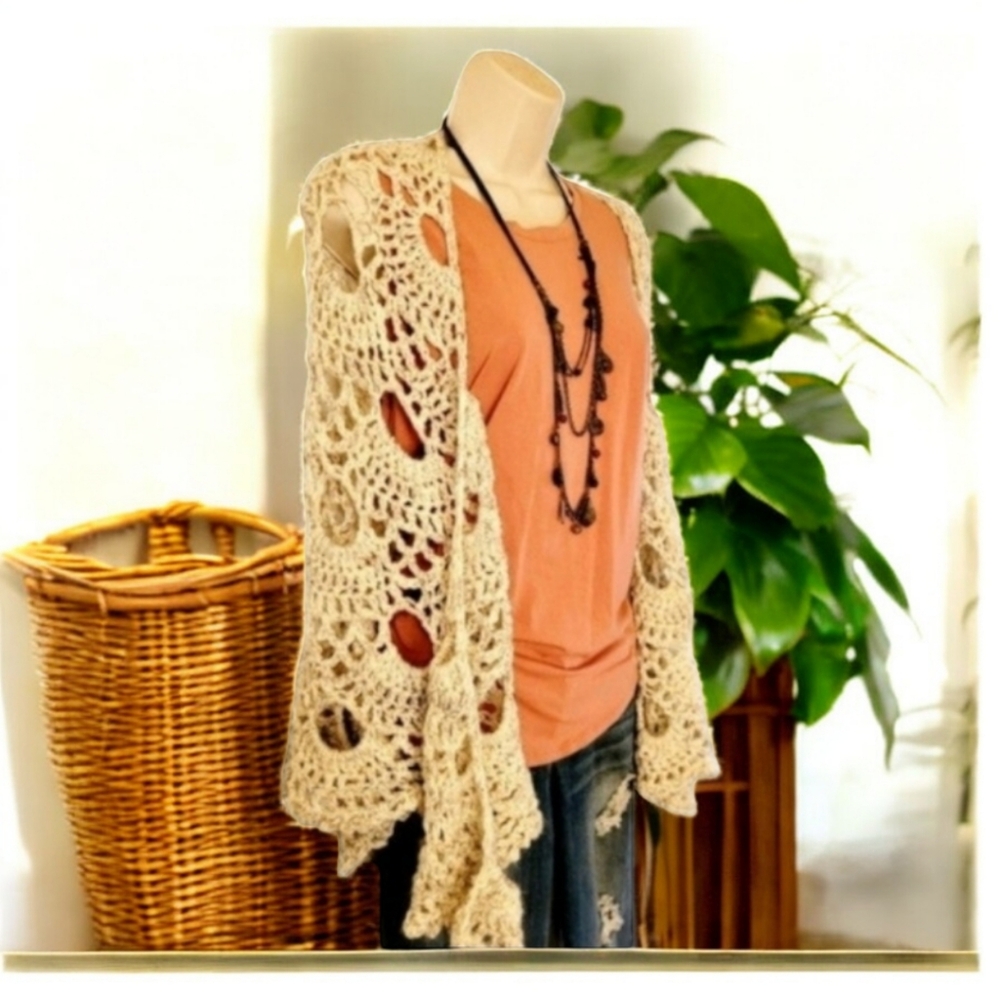 Hippie clothes handmade Bohemian sweater